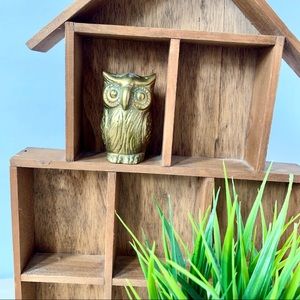 ❌ SOLD ❌ Vintage brass owl figurine paperweight